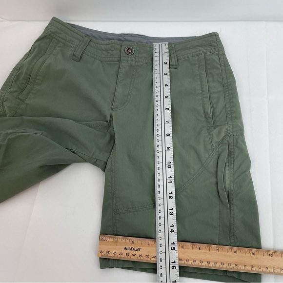 Kuhl Spire Shorts Women’s 2 Olive Green Pockets Hiking Outdoor - Picture 11 of 14